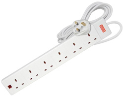 6 Gang Surge Protected Power Extension Lead