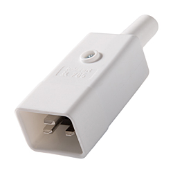 IEC C20 Rewireable Connector White