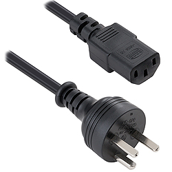 Danish Plug to IEC C13 Mains Lead