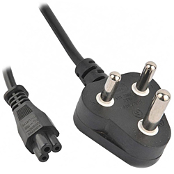 Indian Plug to IEC C5 Cloverleaf Cable