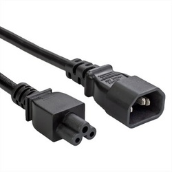 IEC C14 to C5 Cloverleaf Cable