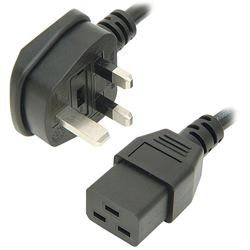 UK Plug to IEC C19 Mains Lead
