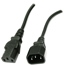 IEC C13 to C14 Power Extension Cable